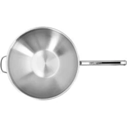 Demeyere 36 Cm 18/10 Stainless Steel Wok Flat Bottom 9 Demeyere 36 Cm 18/10 Stainless Steel Wok Flat Bottom -Demeyere Shop 000023118