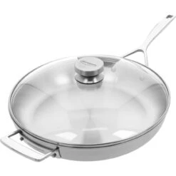 Demeyere - 12.5" (32 Cm) Essential 5 Fry Pan With Lid