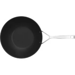 Demeyere 30 Cm Aluminium Wok Flat Bottom 10 Demeyere 30 Cm Aluminium Wok Flat Bottom -Demeyere Shop 000023336