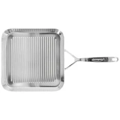 Demeyere 28 X 28 Cm Square 18/10 Stainless Steel Grill Pan Silver -Demeyere Shop 000023425
