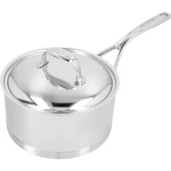 Demeyere 20 Cm 18/10 Stainless Steel Saucepan With Lid Silver 12 Demeyere 20 Cm 18/10 Stainless Steel Saucepan With Lid Silver -Demeyere Shop 000023691