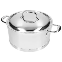 Demeyere 24 Cm 18/10 Stainless Steel Stew Pot With Lid Silver -Demeyere Shop 000023996