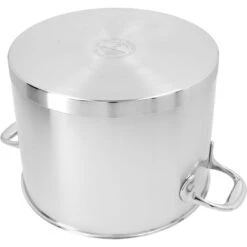 Demeyere 24 Cm 18/10 Stainless Steel Stock Pot With Lid Silver -Demeyere Shop 000024039