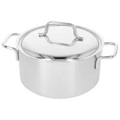 Demeyere 20 Cm 18/10 Stainless Steel Stew Pot With Lid Silver 12 Demeyere 20 Cm 18/10 Stainless Steel Stew Pot With Lid Silver -Demeyere Shop 000024116