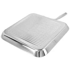 Demeyere 28 X 28 Cm Square 18/10 Stainless Steel Grill Pan Silver -Demeyere Shop 000024408