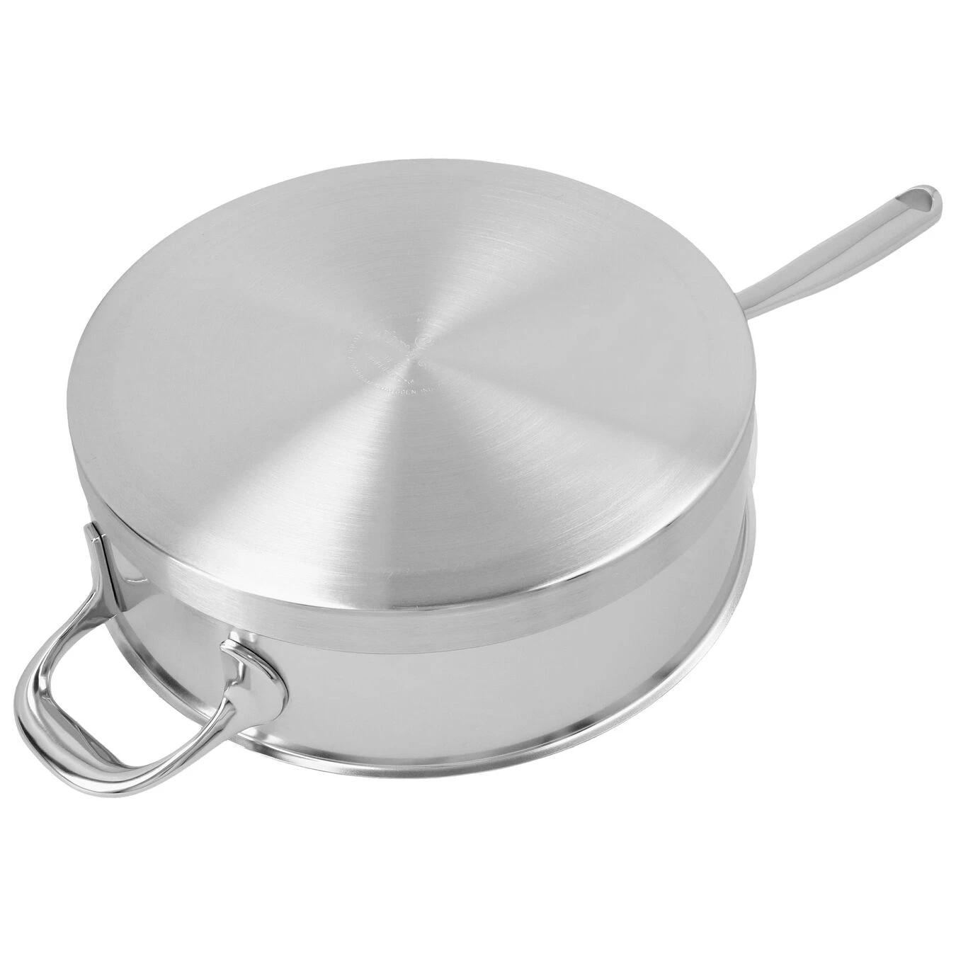 Demeyere 24 Cm Round 18/10 Stainless Steel Saute Pan With Lid Silver 4 Demeyere 24 Cm Round 18/10 Stainless Steel Saute Pan With Lid Silver - Image 2