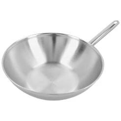 Demeyere 30 Cm 18/10 Stainless Steel Wok Flat Bottom -Demeyere Shop 000024440