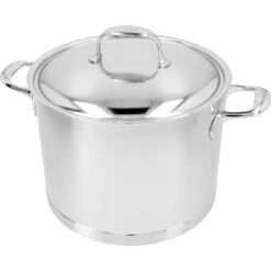 Demeyere 24 Cm 18/10 Stainless Steel Stock Pot With Lid Silver -Demeyere Shop 000024452