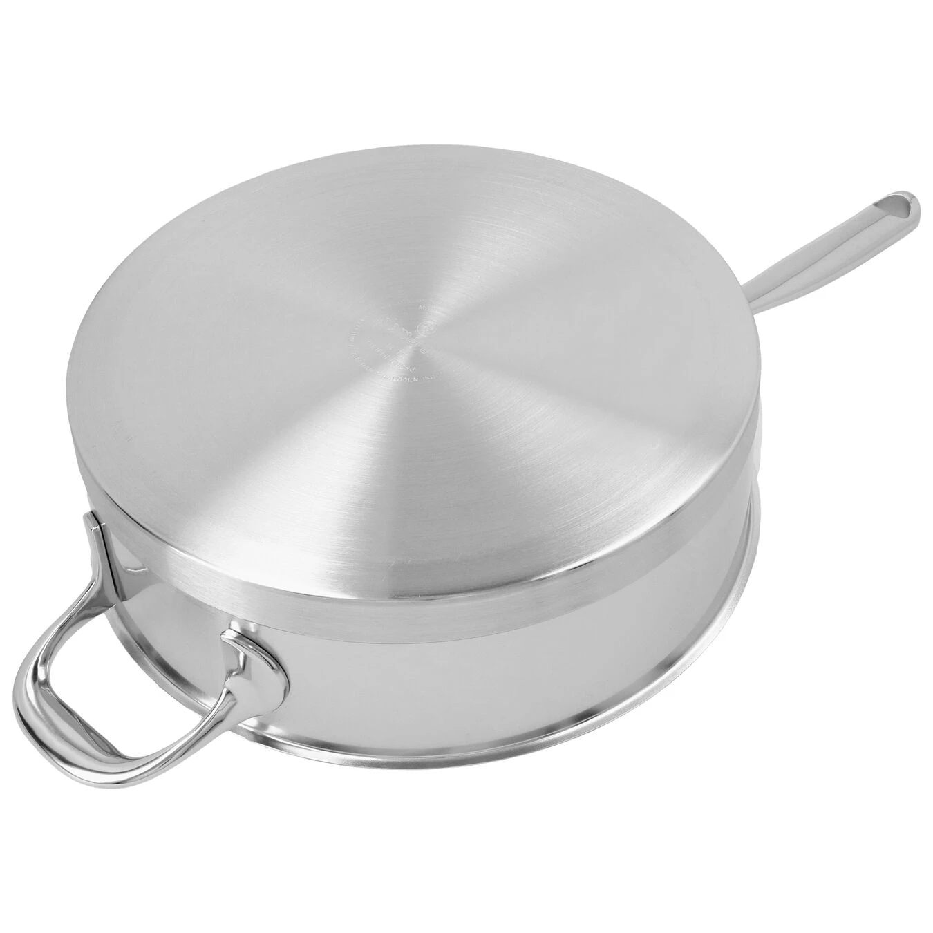 Demeyere 28 Cm Round 18/10 Stainless Steel Saute Pan With Lid Silver 8 Demeyere 28 Cm Round 18/10 Stainless Steel Saute Pan With Lid Silver - Image 6