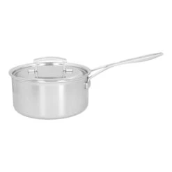 DEMEYERE Industry 5 3 L 18/10 Stainless Steel Round Sauce Pan With Lid, Silver