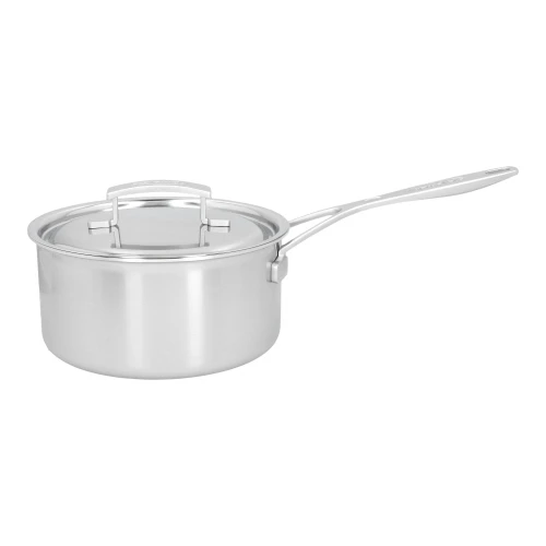 DEMEYERE Industry 5 3 L 18/10 Stainless Steel Round Sauce Pan With Lid, Silver 3 DEMEYERE Industry 5 3 L 18/10 Stainless Steel Round Sauce Pan With Lid, Silver