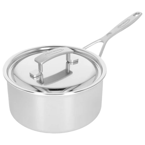 DEMEYERE Industry 5 3 L 18/10 Stainless Steel Round Sauce Pan With Lid, Silver 4 DEMEYERE Industry 5 3 L 18/10 Stainless Steel Round Sauce Pan With Lid, Silver - Image 2