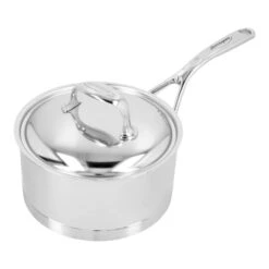 DEMEYERE Atlantis 7 2.2 L 18/10 Stainless Steel Round Sauce Pan With Lid, Silver -Demeyere Shop 16648248 3