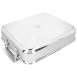 DEMEYERE Industry 5 39 X 33 Cm 18/10 Stainless Steel Rectangular Roaster + Grid, Silver -Demeyere Shop 16648301 3