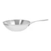 DEMEYERE Industry 5 30 Cm / 12 Inch 18/10 Stainless Steel Wok Flat Bottom -Demeyere Shop 16703455
