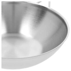 DEMEYERE Industry 5 30 Cm / 12 Inch 18/10 Stainless Steel Wok Flat Bottom -Demeyere Shop 16703455 2