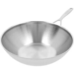 DEMEYERE Industry 5 30 Cm / 12 Inch 18/10 Stainless Steel Wok Flat Bottom -Demeyere Shop 16703455 3