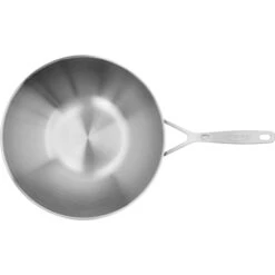 DEMEYERE Industry 5 30 Cm / 12 Inch 18/10 Stainless Steel Wok Flat Bottom -Demeyere Shop 16703455 4