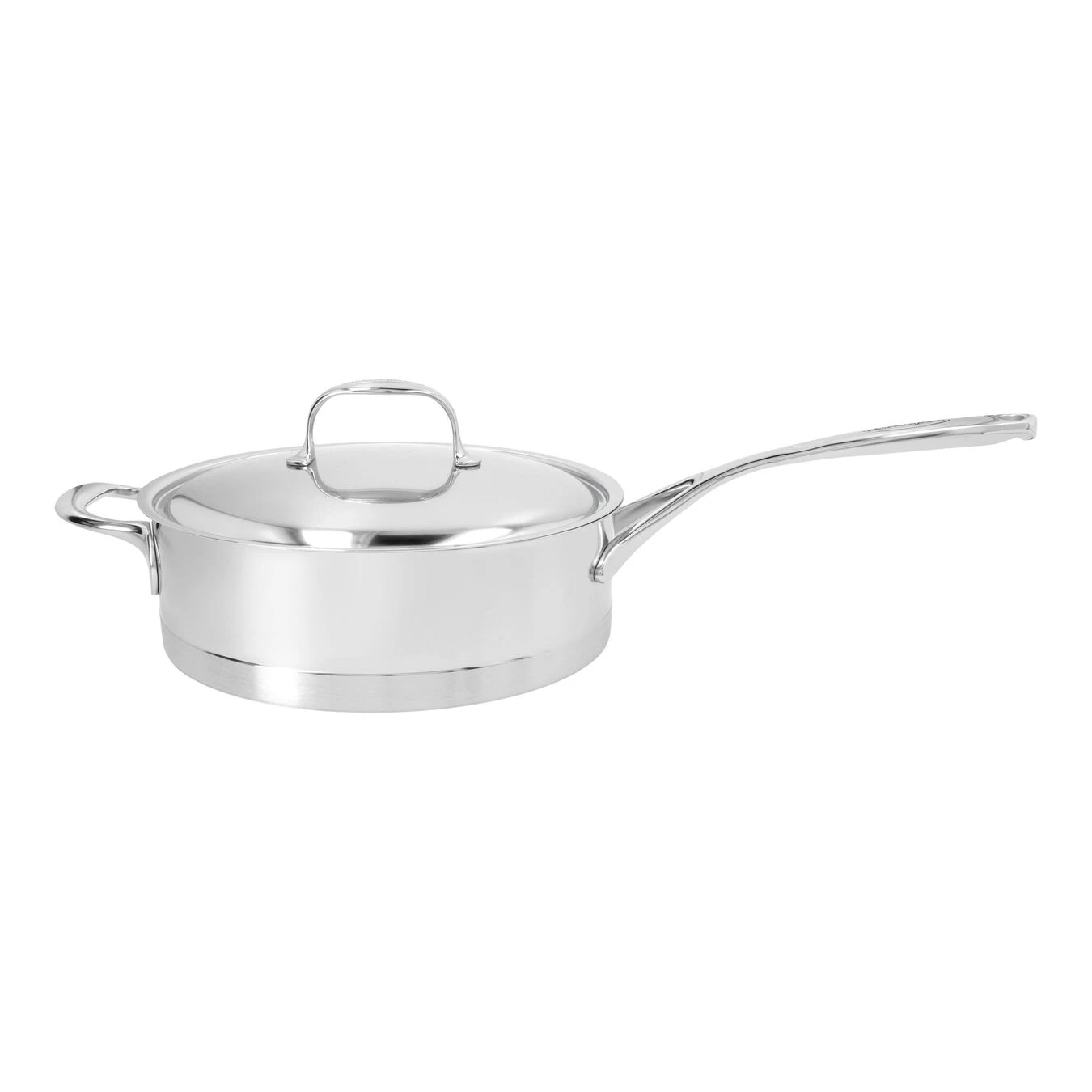 Demeyere 24 Cm Round 18/10 Stainless Steel Saute Pan With Lid Silver 3 Demeyere 24 Cm Round 18/10 Stainless Steel Saute Pan With Lid Silver