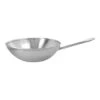 Demeyere 30 Cm 18/10 Stainless Steel Wok Flat Bottom 1 Demeyere 30 Cm 18/10 Stainless Steel Wok Flat Bottom -Demeyere Shop 40850 604 0 01